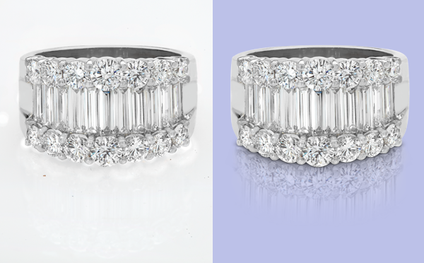 Diamond Photo Retouching and Clipping Path